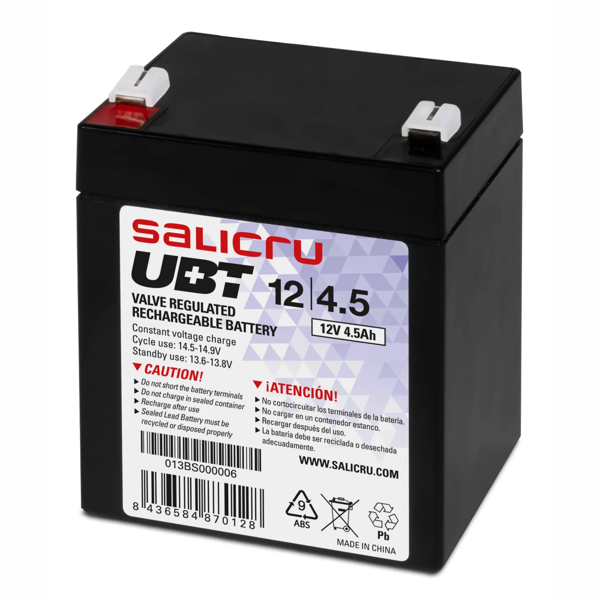 Salicru 013BS000006 batteria UPS Acido piombo (VRLA) 12 V 45 Ah - immagine 1