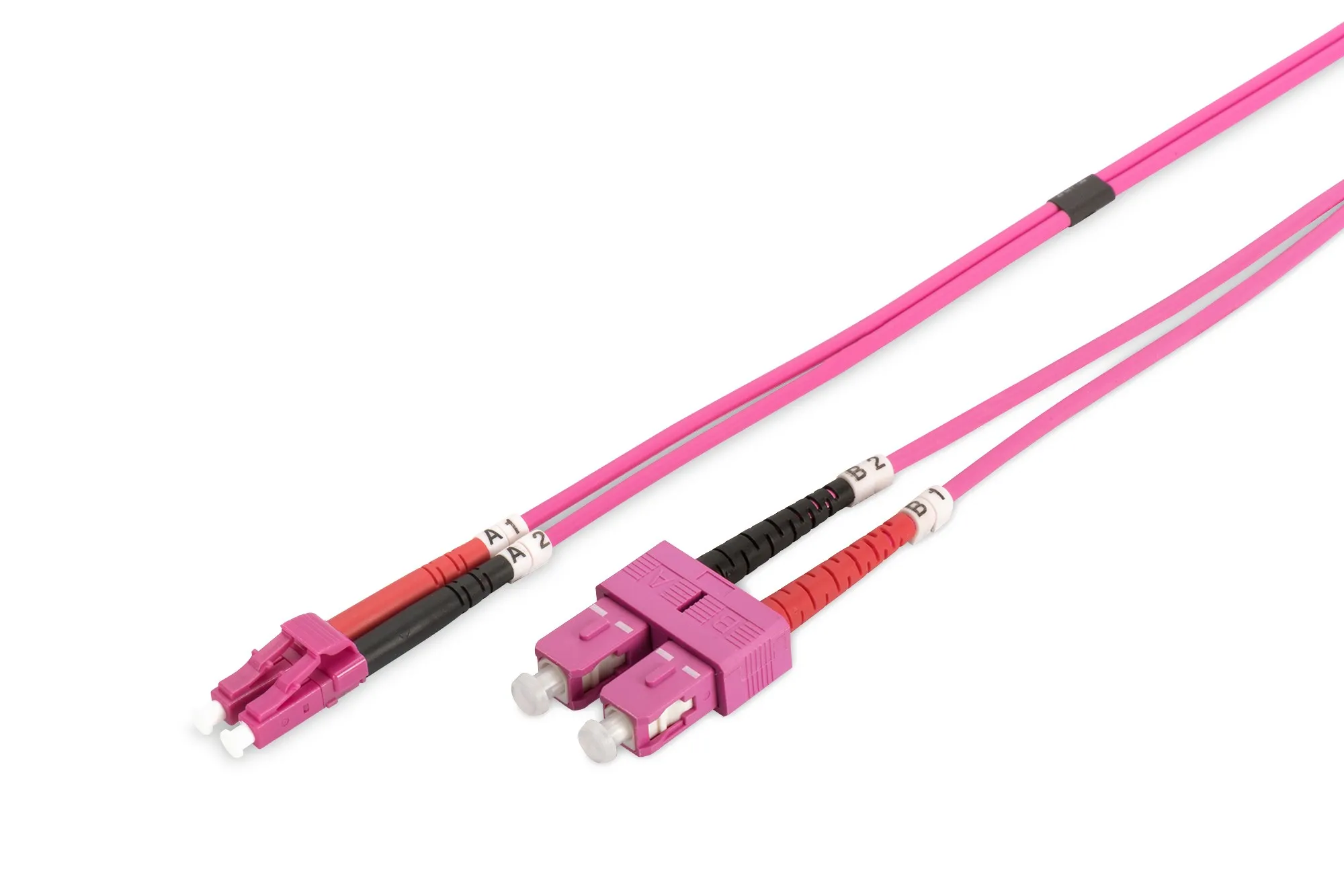 Cavo Fibra Ottica Lc A Sc Multimode Duplex 50/125 Mt.10 Om4 - immagine 1