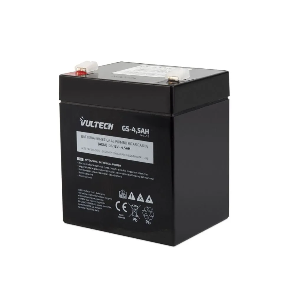 Vultech Batteria Ermetica Al Piombo Per Ups Vultech Gs-45Ah Rev. 2.3 12V 45A - immagine 1