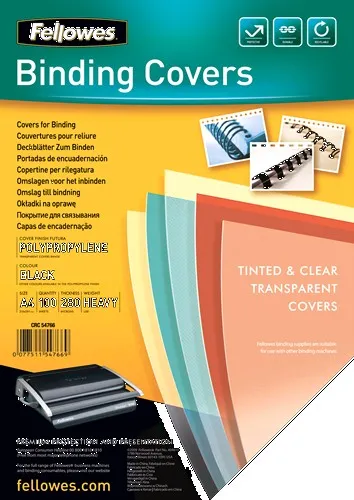 Fellowes Futura A4 Plastica Nero 100 pz - immagine 1