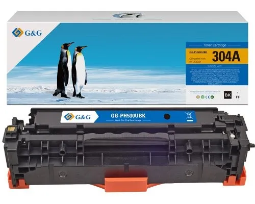 Toner G&G Hp Cc530A/Ce410X/Cf380X K Crg118Bk/Crg718Bk/Crg318Bk 3500 Pag - immagine 1