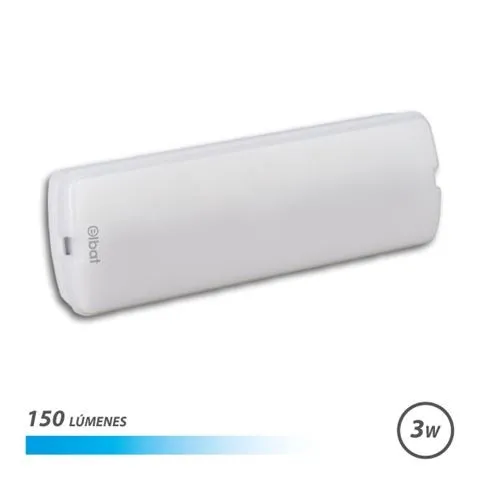 Elbat Lampada Emergenza 3W 150lm - 6000k Luce Fredda - Autonomia fino a 3h - IP20 - immagine 1