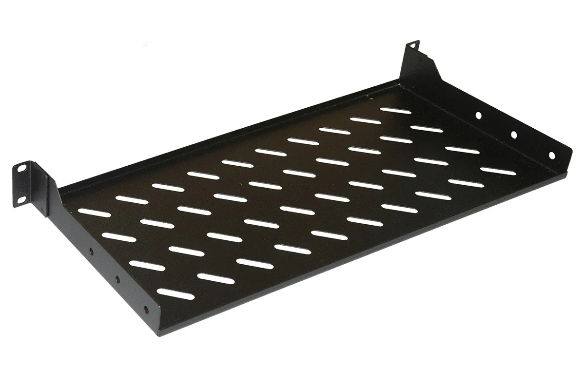 Ripiano Per Armadio 19 1 Unita Profondita 200 Mm. (Universale) 2 Attacchi (Frontali) Colore Nero - immagine 1