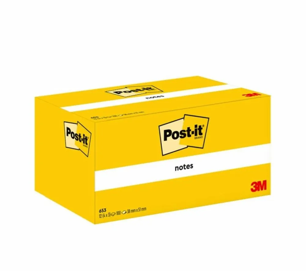 Post-It 7100296172 pouch autoadesiva Rettangolo Giallo 100 fogli Autoadesivo - immagine 1
