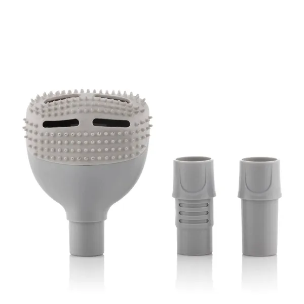 Spazzola per la rimozione dei peli di animali domestici Innovagoods Smoovah per aspirapolvere - Include 2 adattatori - Ideale per animali domestici - Universale - Facile da pulire - 13x16x7cm - Grigio - immagine 1