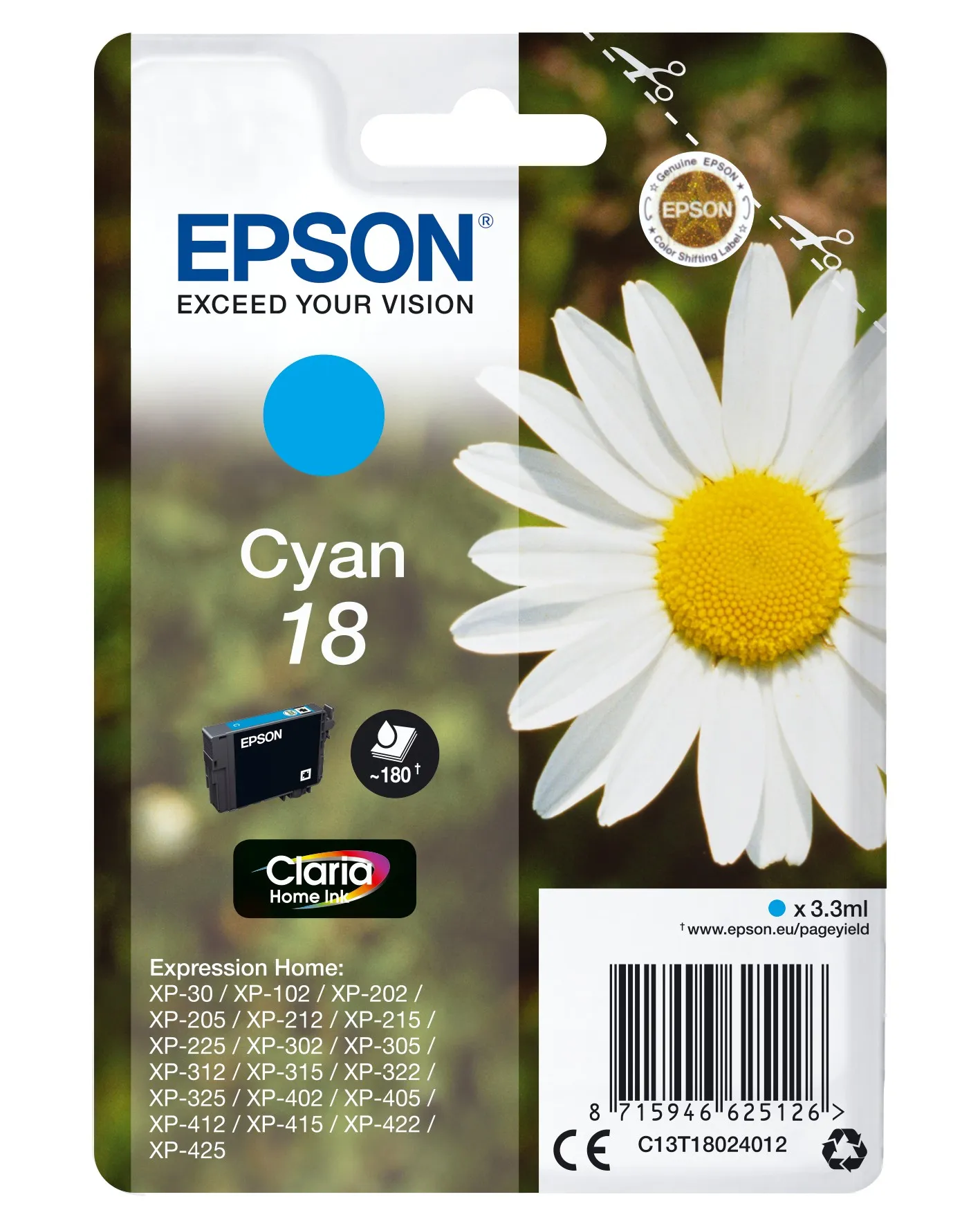 Epson Daisy Cartuccia Margherita Ciano Inchiostri Claria Home 18 - immagine 1