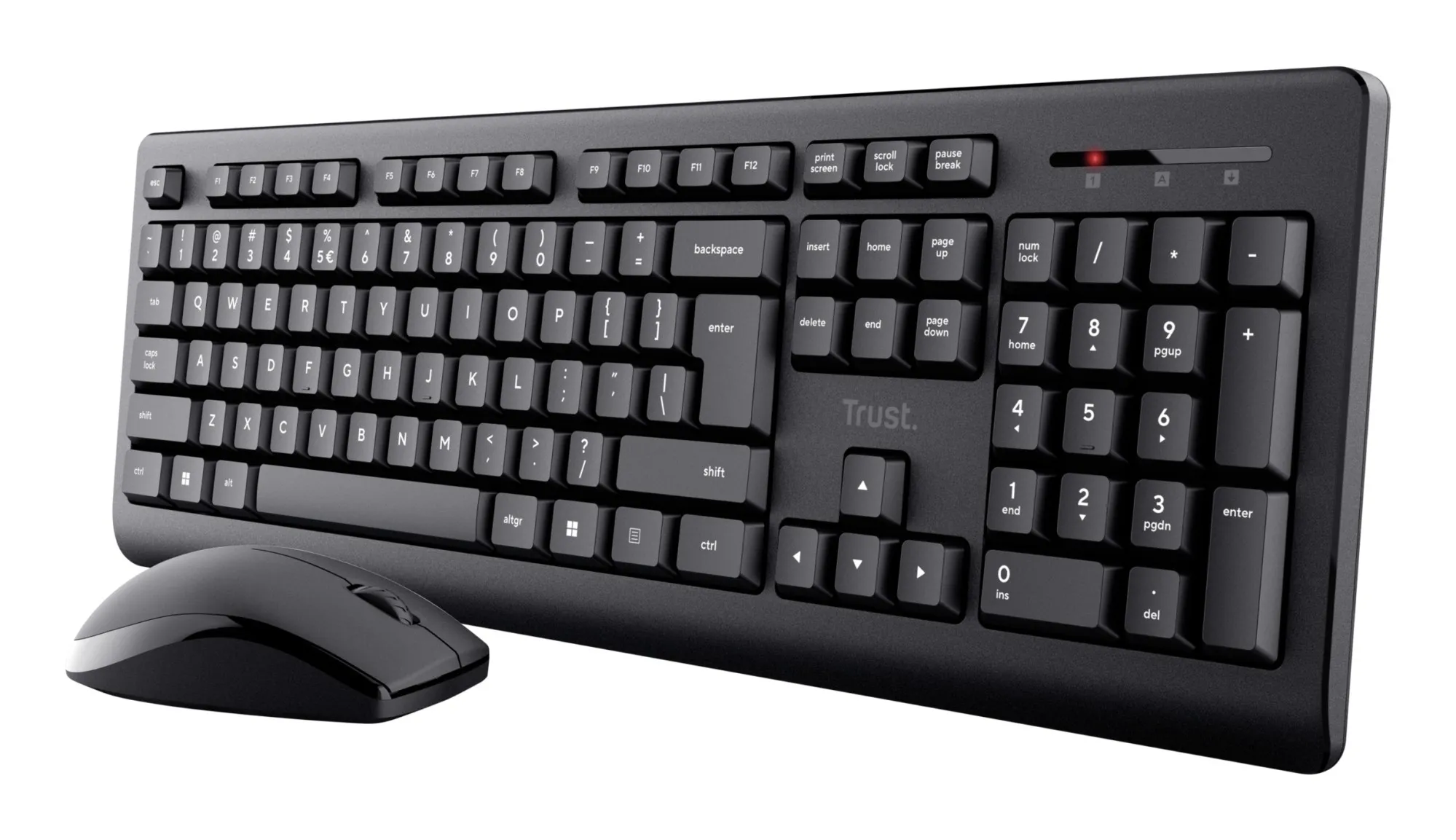 Trust Primo tastiera Mouse incluso Ufficio RF Wireless QWERTY Spagnolo Nero - immagine 1