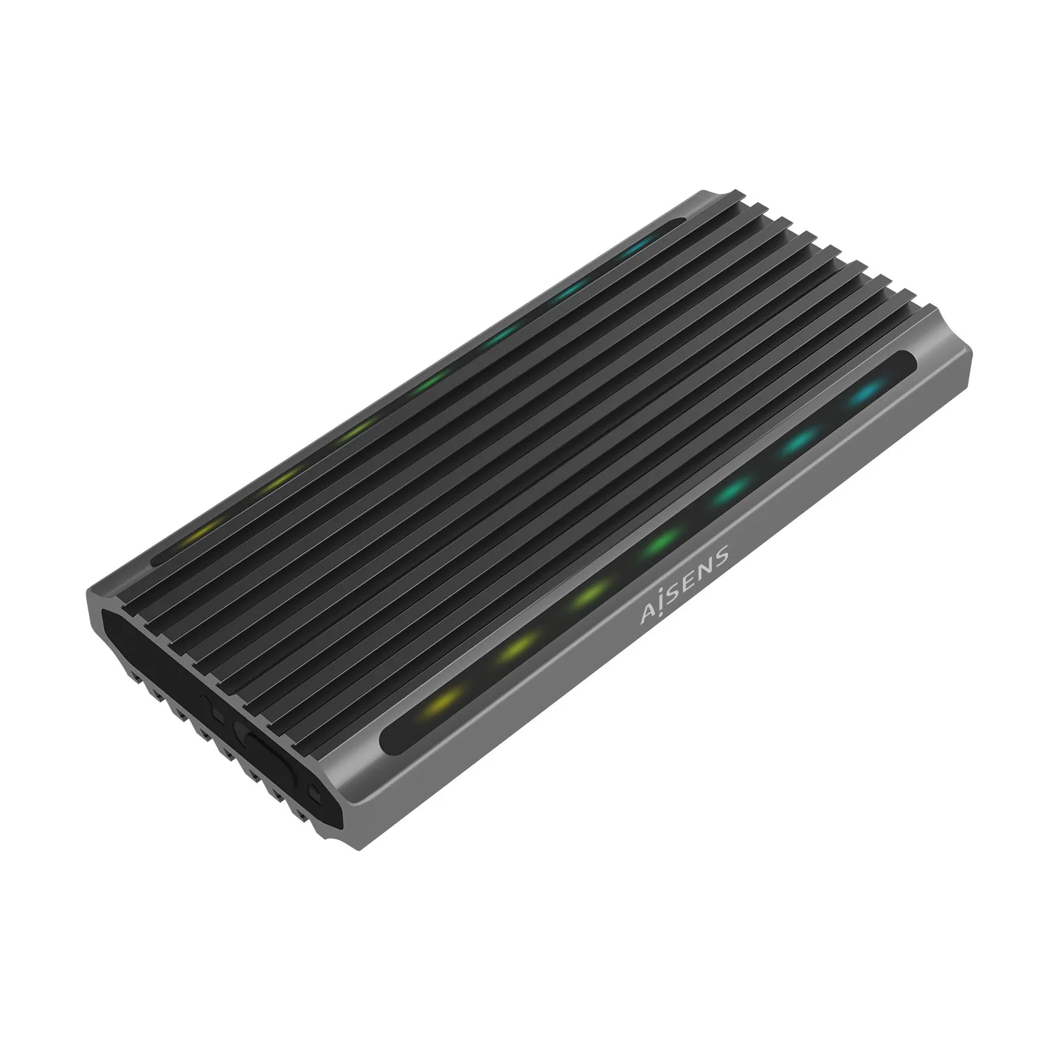 AISENS ASM2-RGB011GR contenitore di unità di archiviazione Box esterno SSD Grigio M.2 - immagine 1