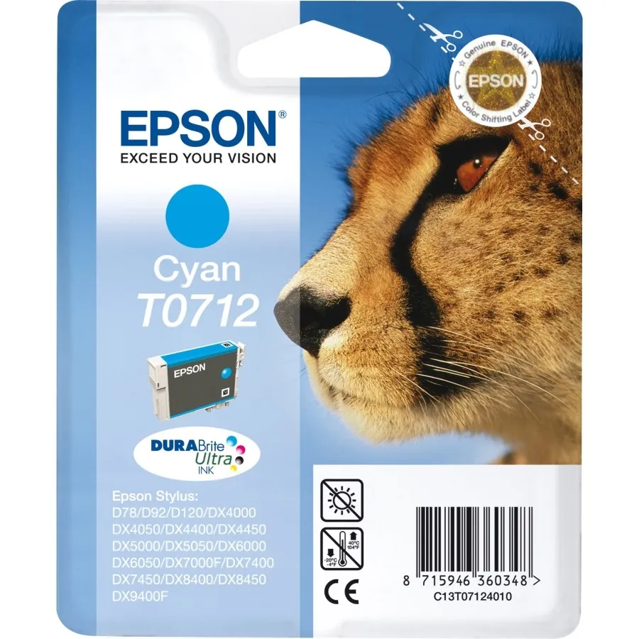 Originale Epson Cart Ciano Stylus Dx4000/4050/D92/D120/Sx1-2-4/St.Off - immagine 1