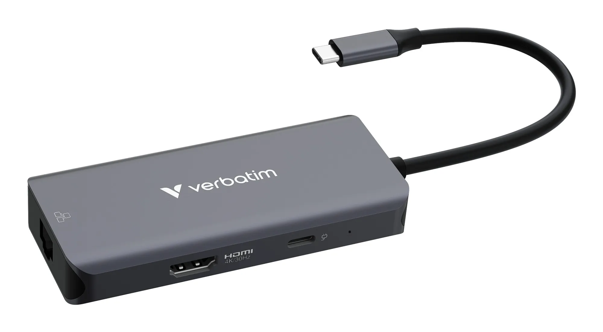 Verbatim 32157 hub di interfaccia USB 3.2 Gen 1 (3.1 Gen 1) Type-C 5000 Mbit/s Grigio - immagine 1