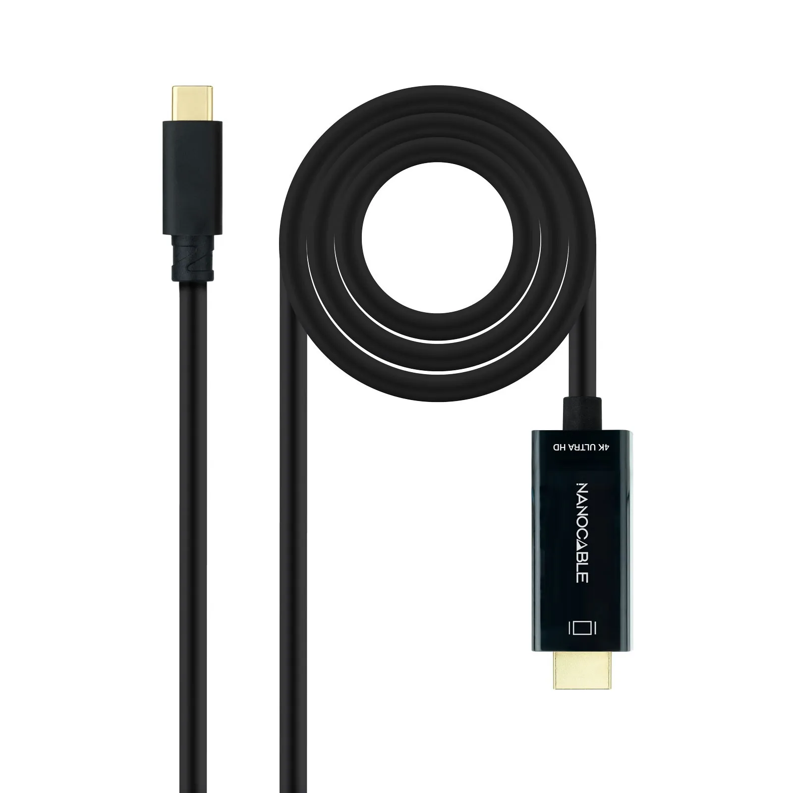 Nanocable 10.15.5105 cavo e adattatore video 5 m USB tipo-C HDMI Nero - immagine 1