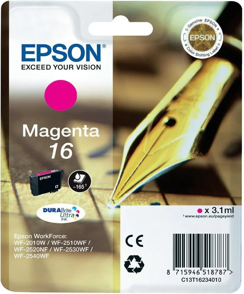 Epson Pen and crossword Cartuccia Penna e cruciverba Magenta Inchiostri DURABrite Ultra 16 - immagine 1