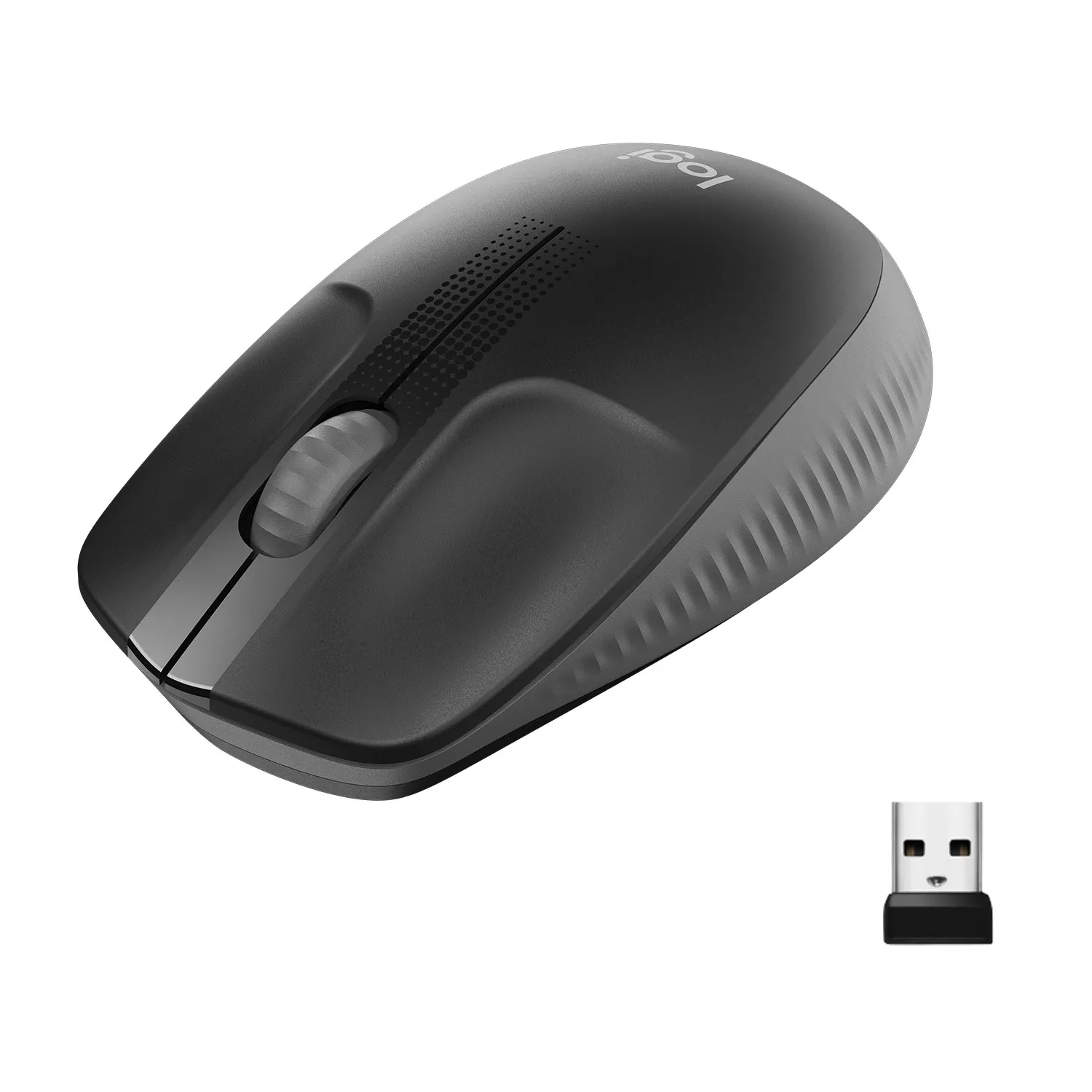 Logitech Mouse Wireless M190 Full-Size Ottico Usb Antracite - immagine 1