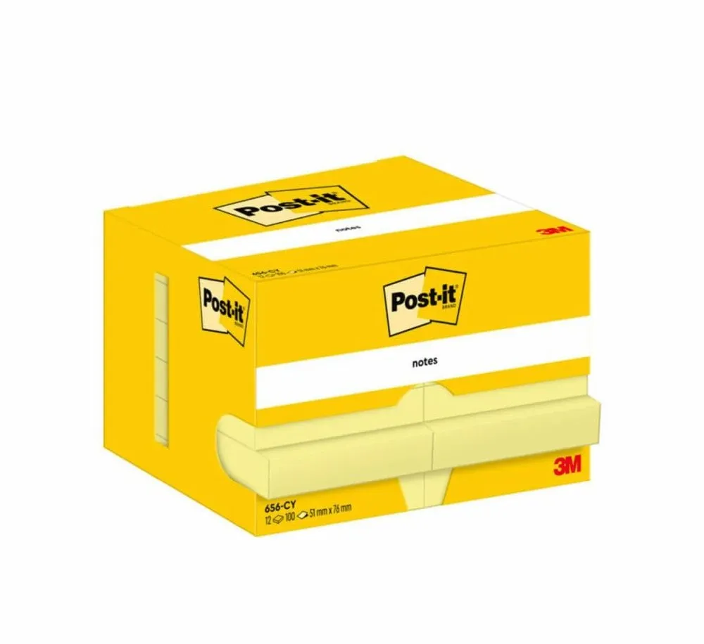 Post-It 7100290170 pouch autoadesiva Rettangolo Giallo 100 fogli Autoadesivo - immagine 1