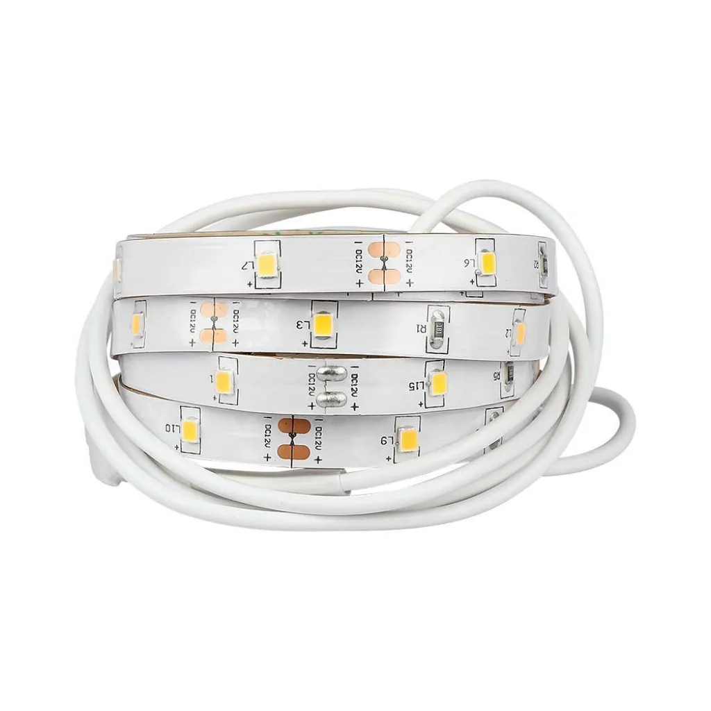 V-TAC Kit Strip LED Luce Scendiletto Singolo (12m Strip 30 LED/m 3W+Alimentatore+Sensore di movimento) 12V 4000K Dimmerabile - immagine 1