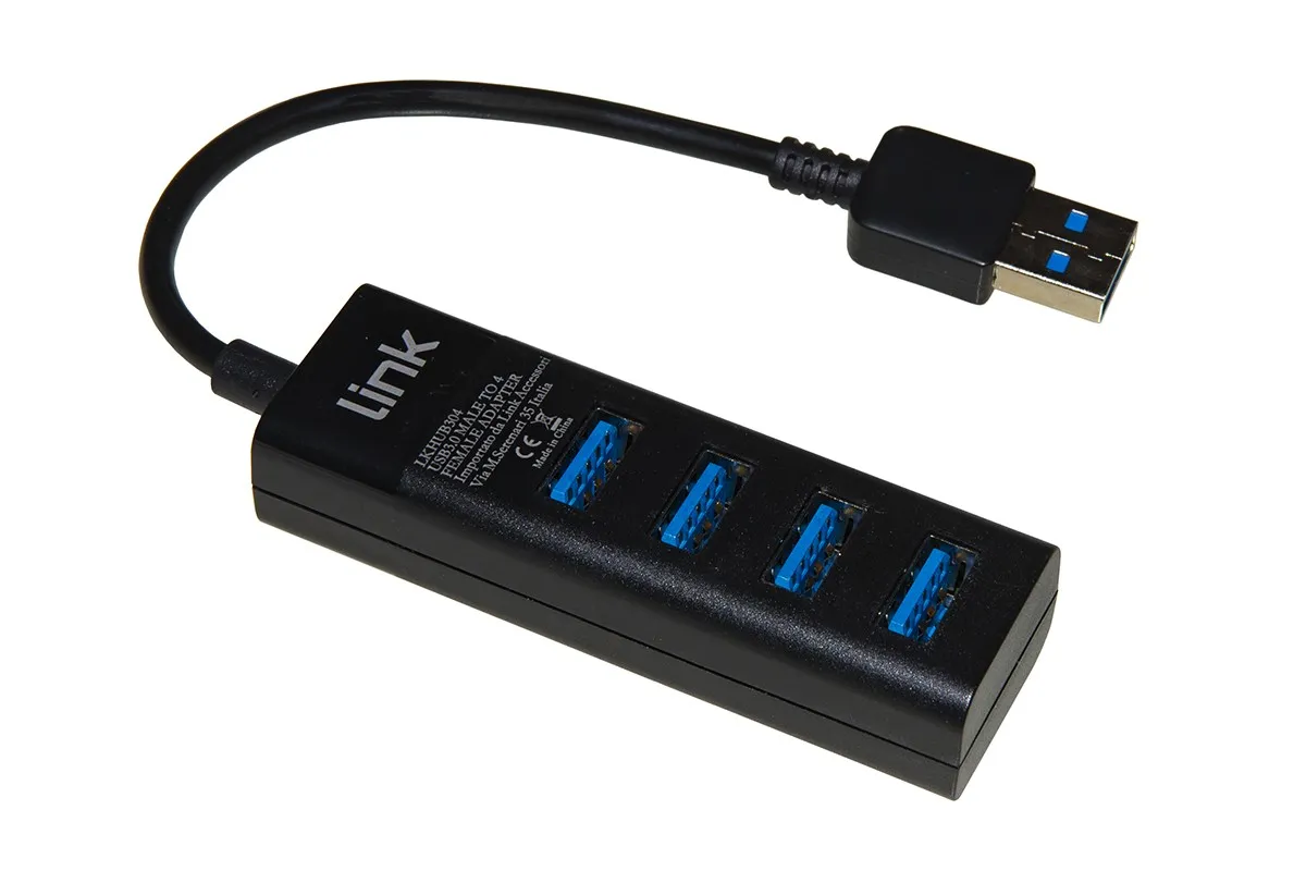Hub 4 Porte Usb 3.0 Con Cavo Cm 15 - immagine 1
