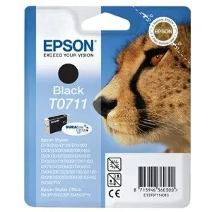 ORIGINALE Epson Cartuccia d'inchiostro nero C13T07114012 T0711 245 pagine 74ml - immagine 1