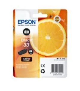 ORIGINALE Epson Cartuccia d'inchiostro Nero (Foto) C13T33414012 33 200 pagine 45ml per circa 200 foto - immagine 1