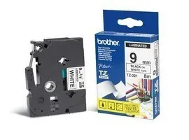 Brother TZe-221 nastro per etichettatrice Nero su bianco - immagine 1