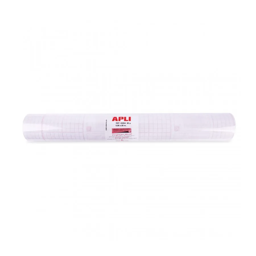 Apli Book Covering in Rotolo 80µ 20 x 05 m - Polipropilene - Adesivo Riposizionabile - Alta Resistenza - immagine 1