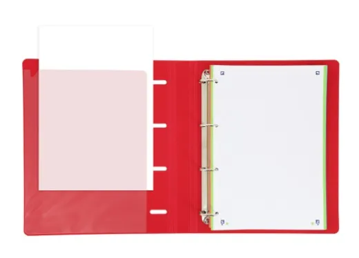 Oxford 400131304 raccoglitore ad anelli A4+ Rosso - immagine 1