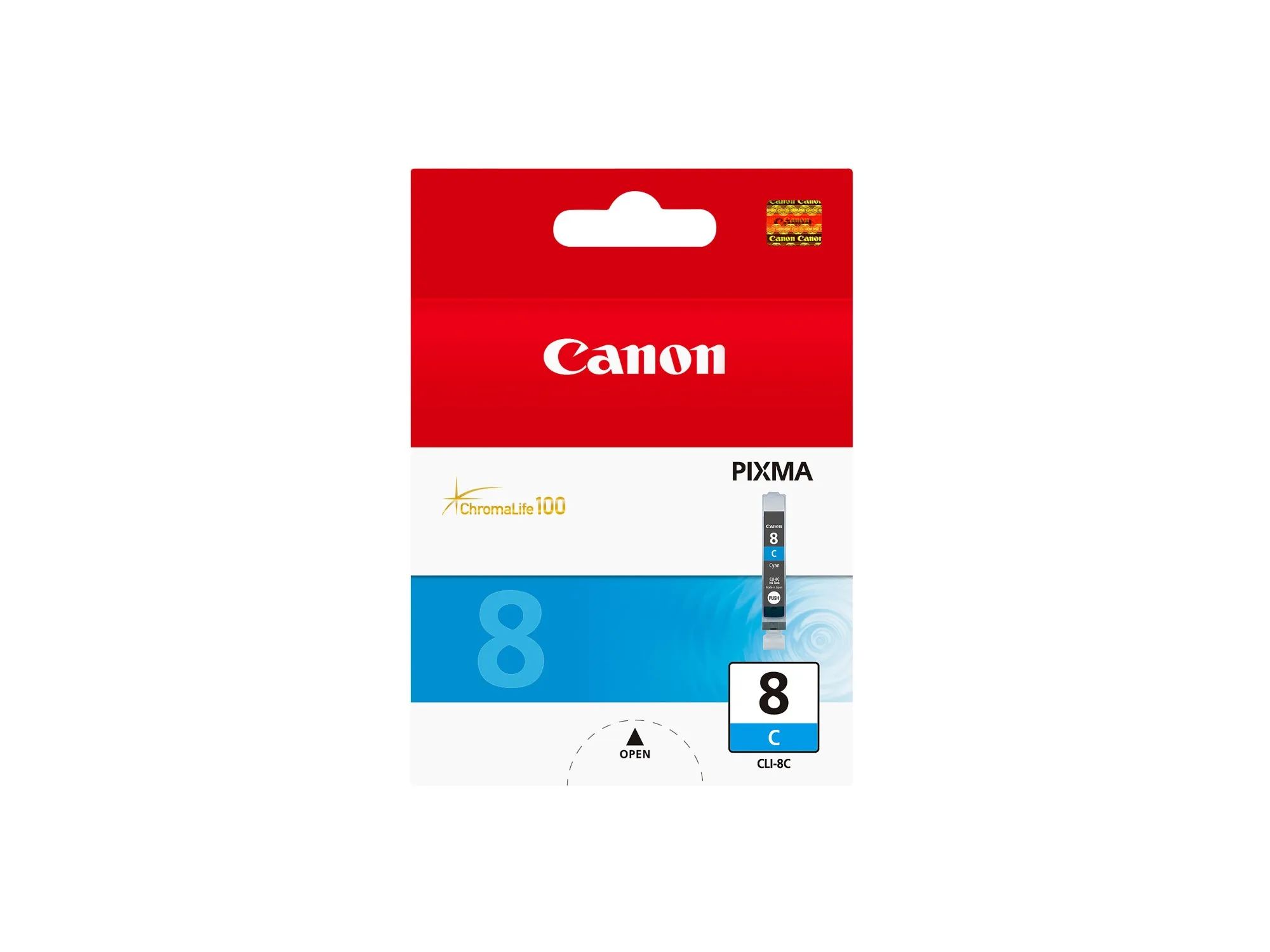 ORIGINALE Canon Cartuccia d'inchiostro ciano CLI-8c 0621B001 790 pagine 13ml - immagine 1