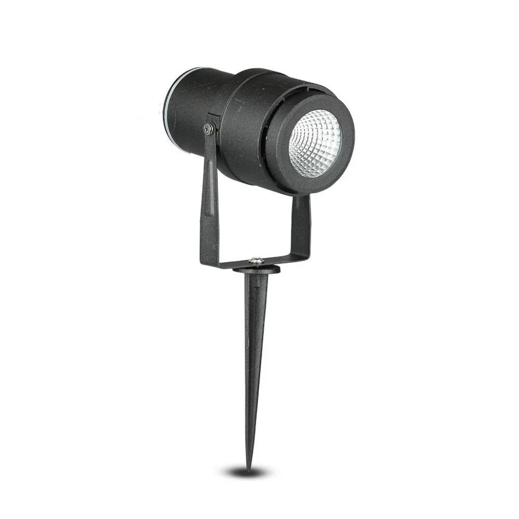 V-TAC Faretto LED da Giardino 12W con Picchetto Colore Nero Luce Verde IP65 - immagine 1