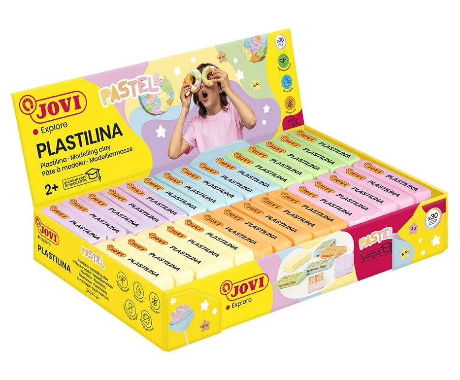 Jovi 70P composto per ceramica e modellazione Argilla da modellazione 166 kg Verde Azzurro Arancione Rosa Viola Giallo 1 pz - immagine 1