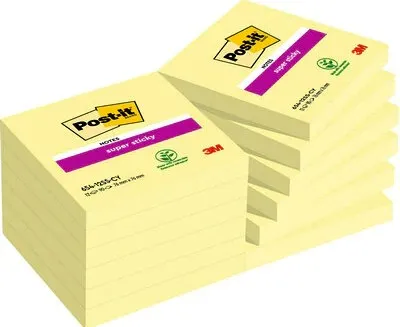 Post-It 7000048173 pouch autoadesiva Quadrato Giallo 90 fogli Autoadesivo - immagine 1