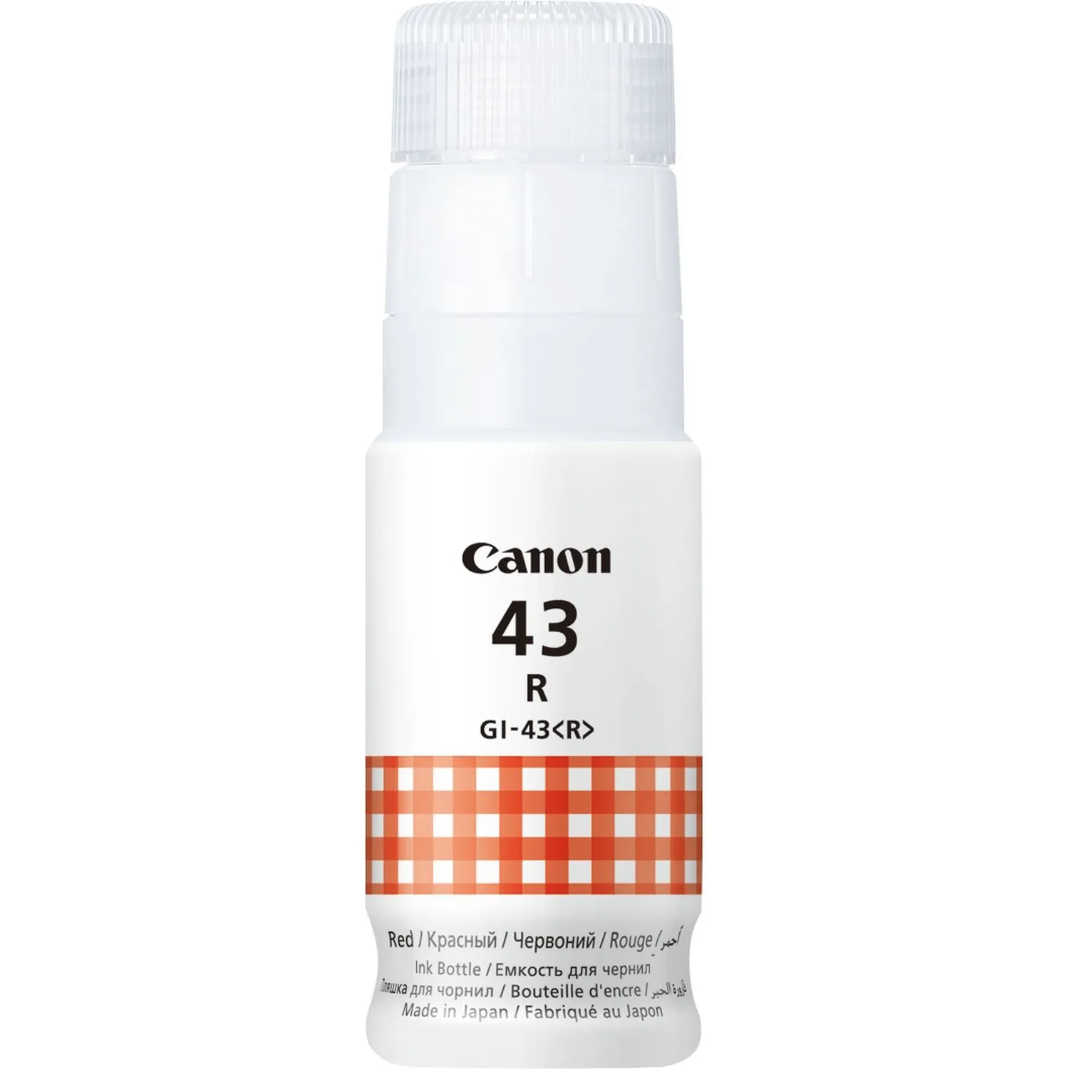 Flacone di inchiostro rosso originale Canon GI43 - GI43R/4716C001 - immagine 1