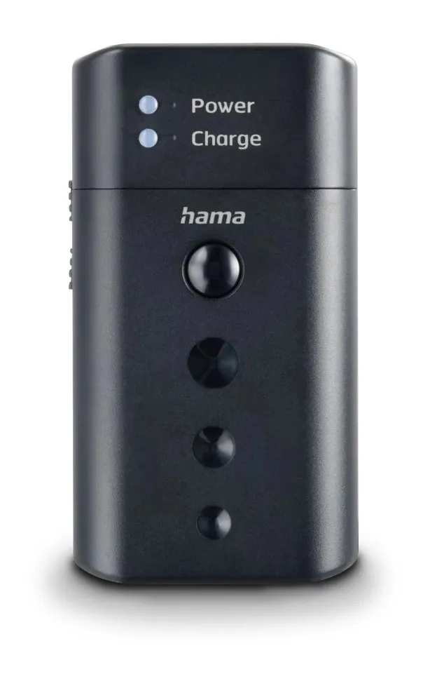 Caricabatterie universale da viaggio Hama Delta - Batterie da 36 V 37 V 72 V 74 V - Batterie AA e AAA - USB-C - immagine 1