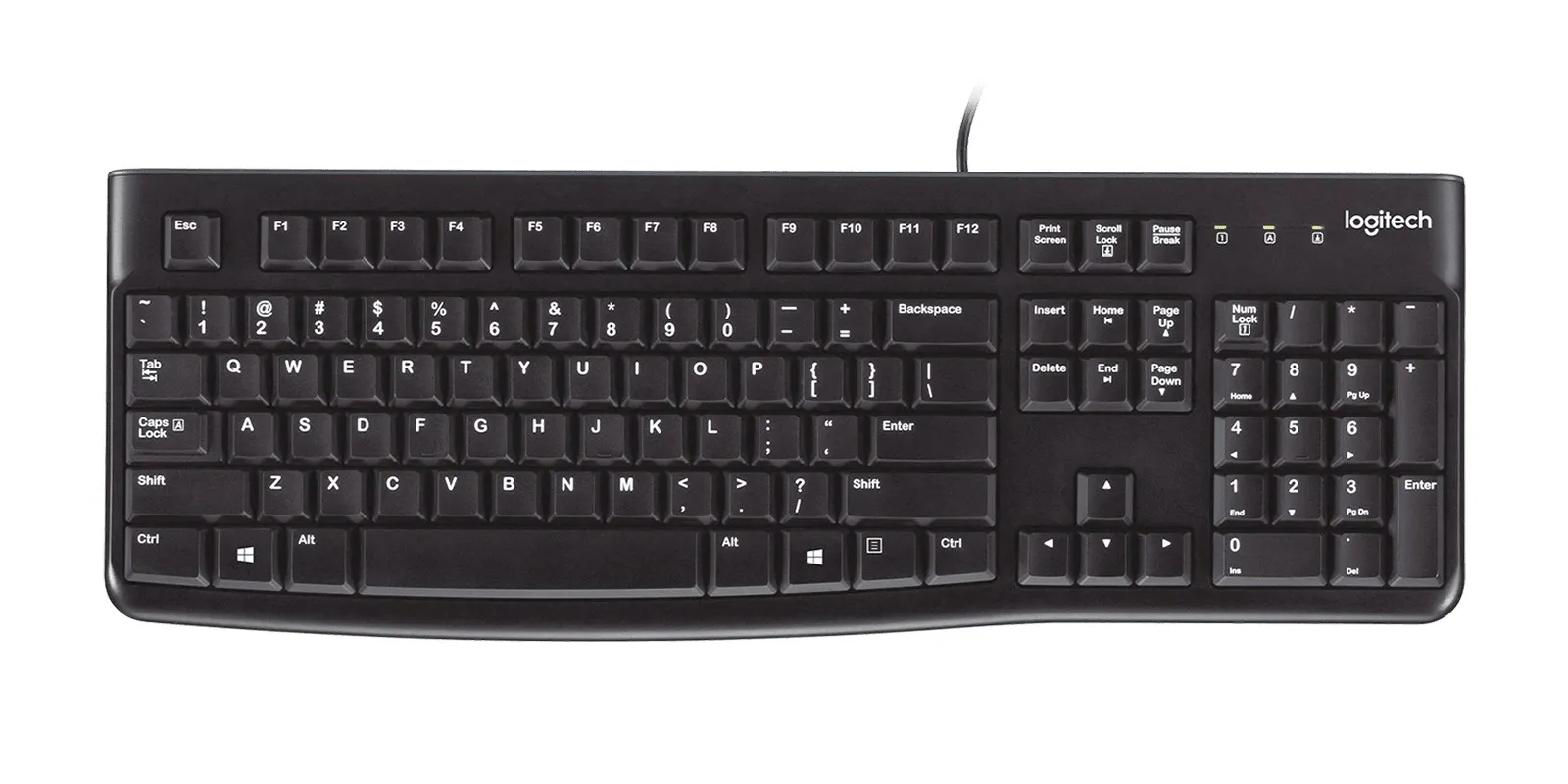 Logitech K120 Corded Keyboard tastiera USB QWERTY Spagnolo Nero - immagine 1
