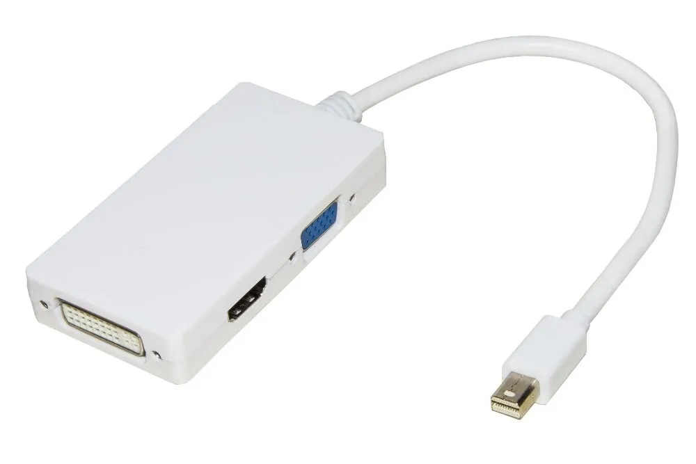 Adattatore Mini Displayport Maschio A Dvi+Hdmi+Vga Femmina - immagine 1