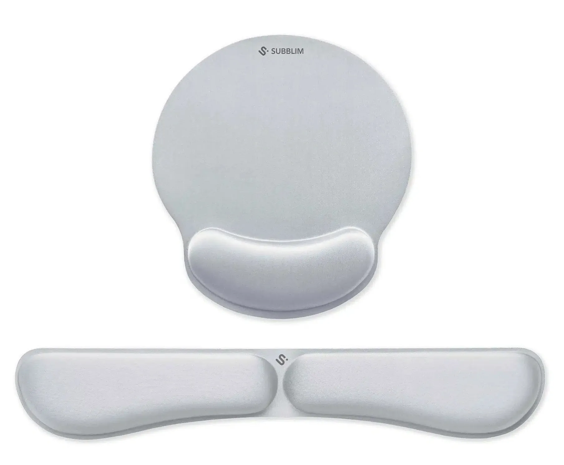 SUBBLIM SUBMP-04E021 poggiapolso Cotone Lycra Poliuretano (PU) Argento - immagine 1