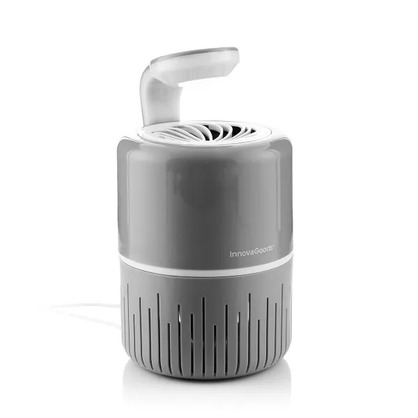 Lampada repellente per zanzare USB Innovagoods KL Drain - ABS - Ecologica - Copre fino a 40 m² - Serbatoio estraibile - Basso consumo - Grigio e bianco - immagine 1