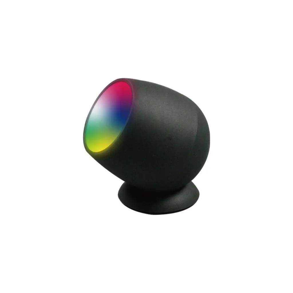 V-TAC Lampada LED da Tavolo 2.2W Colore Nero WiFi Compatibile con Google Assistent e Amazon Alexa RGB+6500k Cambia colore CCT Dimmerabile - immagine 1