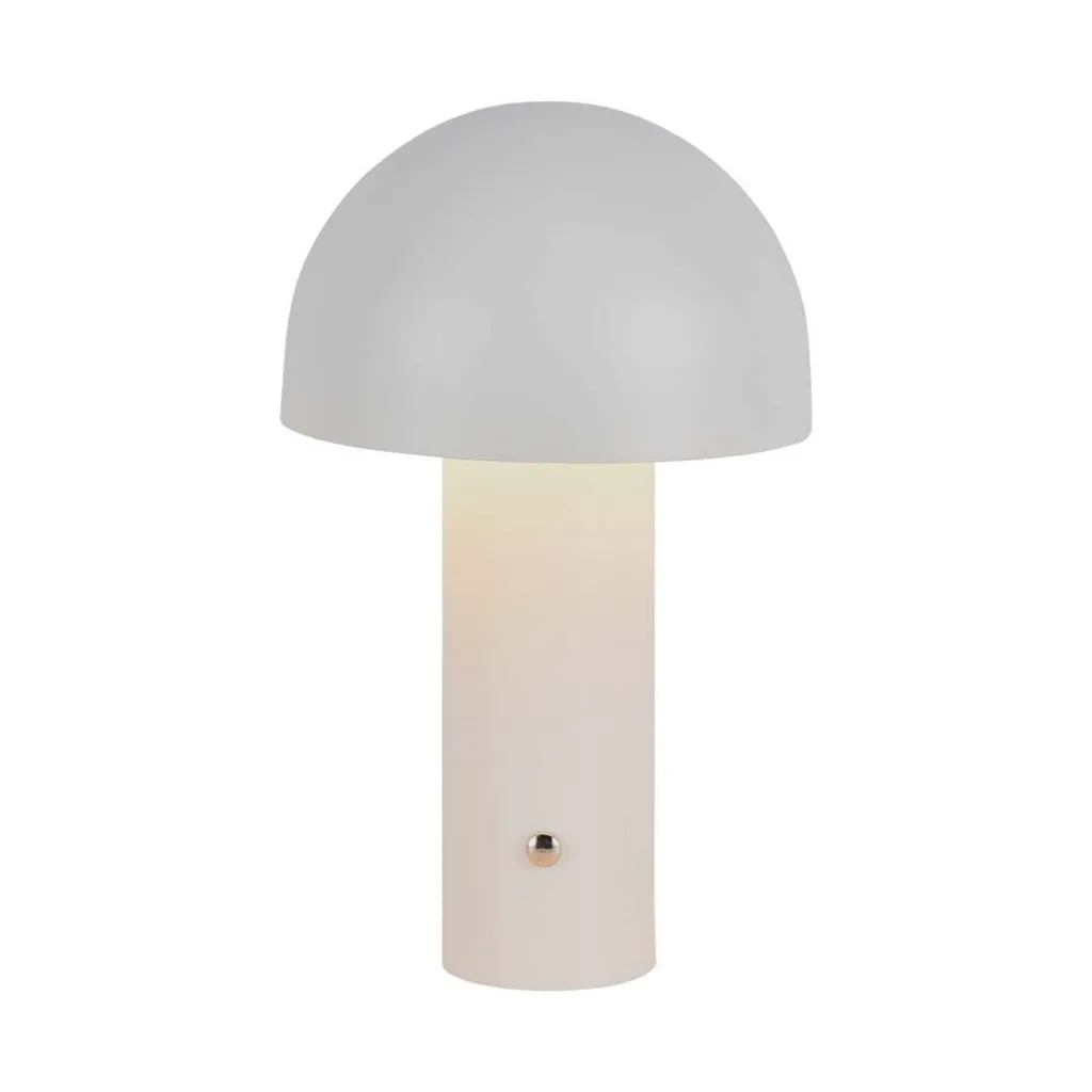 V-TAC Lampada LED da Tavolo 3W con Batteria 1800mAh Ricaricabile USB C Colore Bianco in Metallo Touch Dimmerabile 3in1 - immagine 1