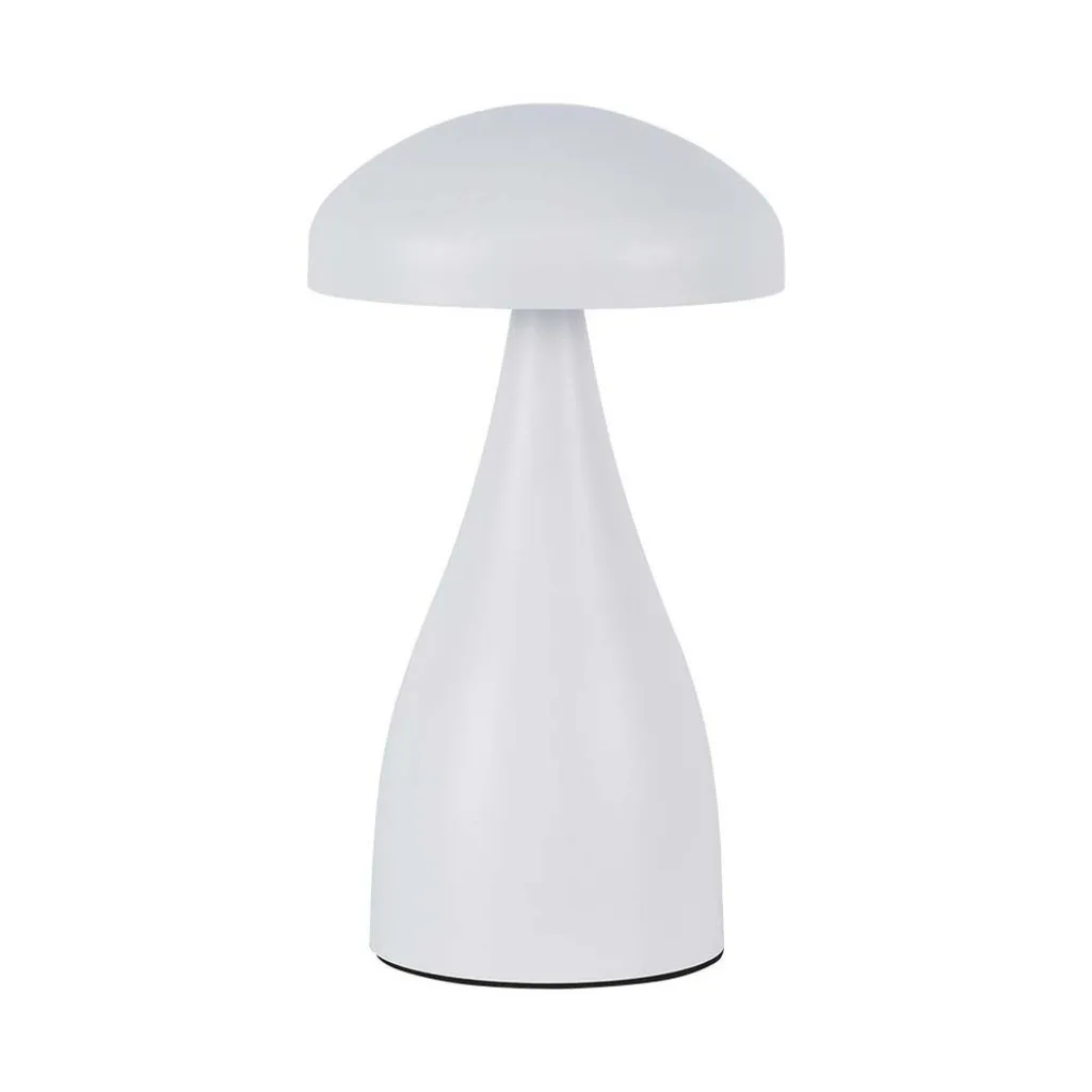 V-TAC Lampada LED da Tavolo 1W con Batteria 800mAh Ricaricabile USB C Colore Bianco in Metallo Touch Dimmerabile 3in1 - immagine 1