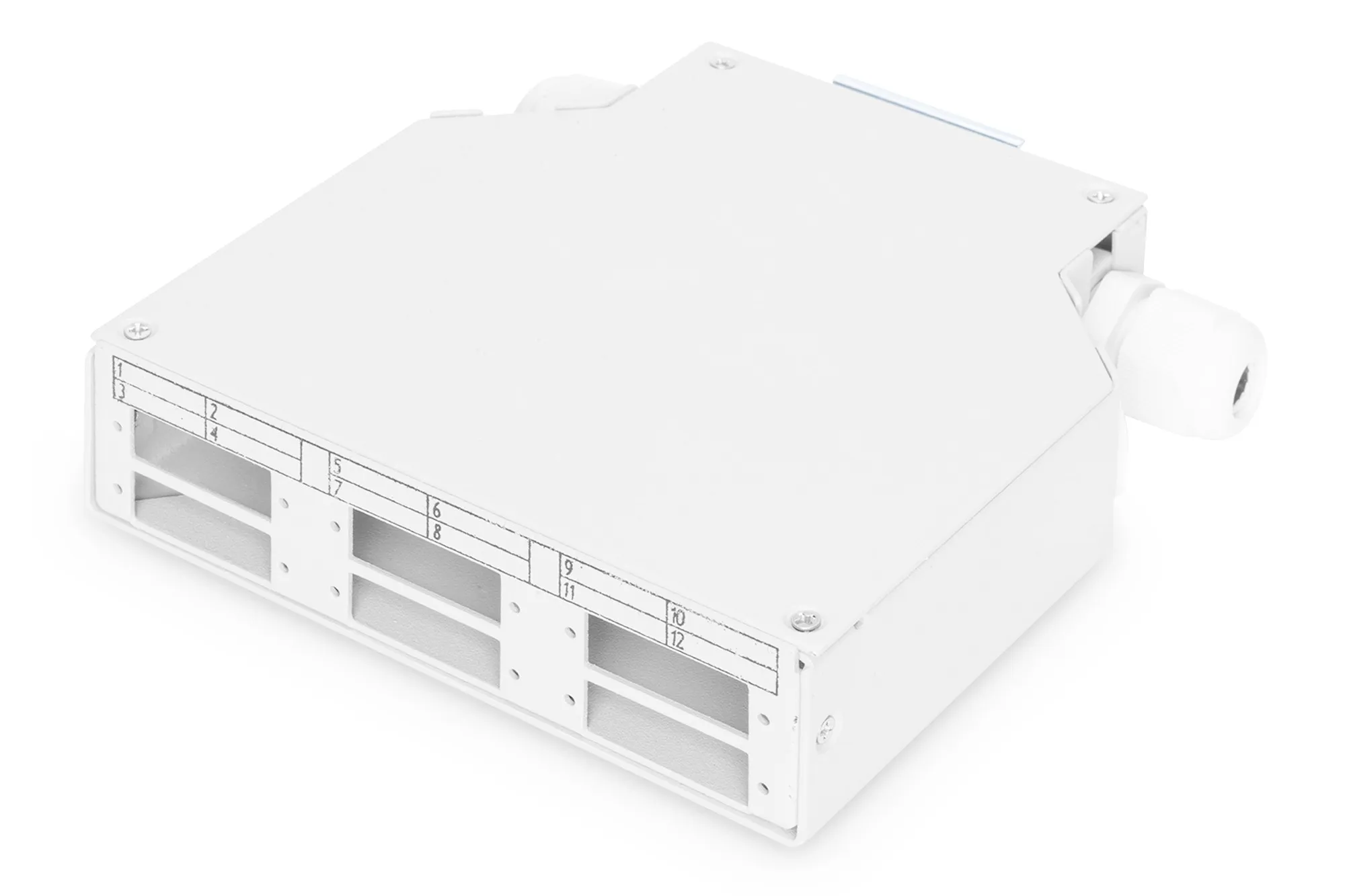 Supporto Distribuzione Rail Din Per 6 Connettori Sc Duplex Digitus - immagine 1