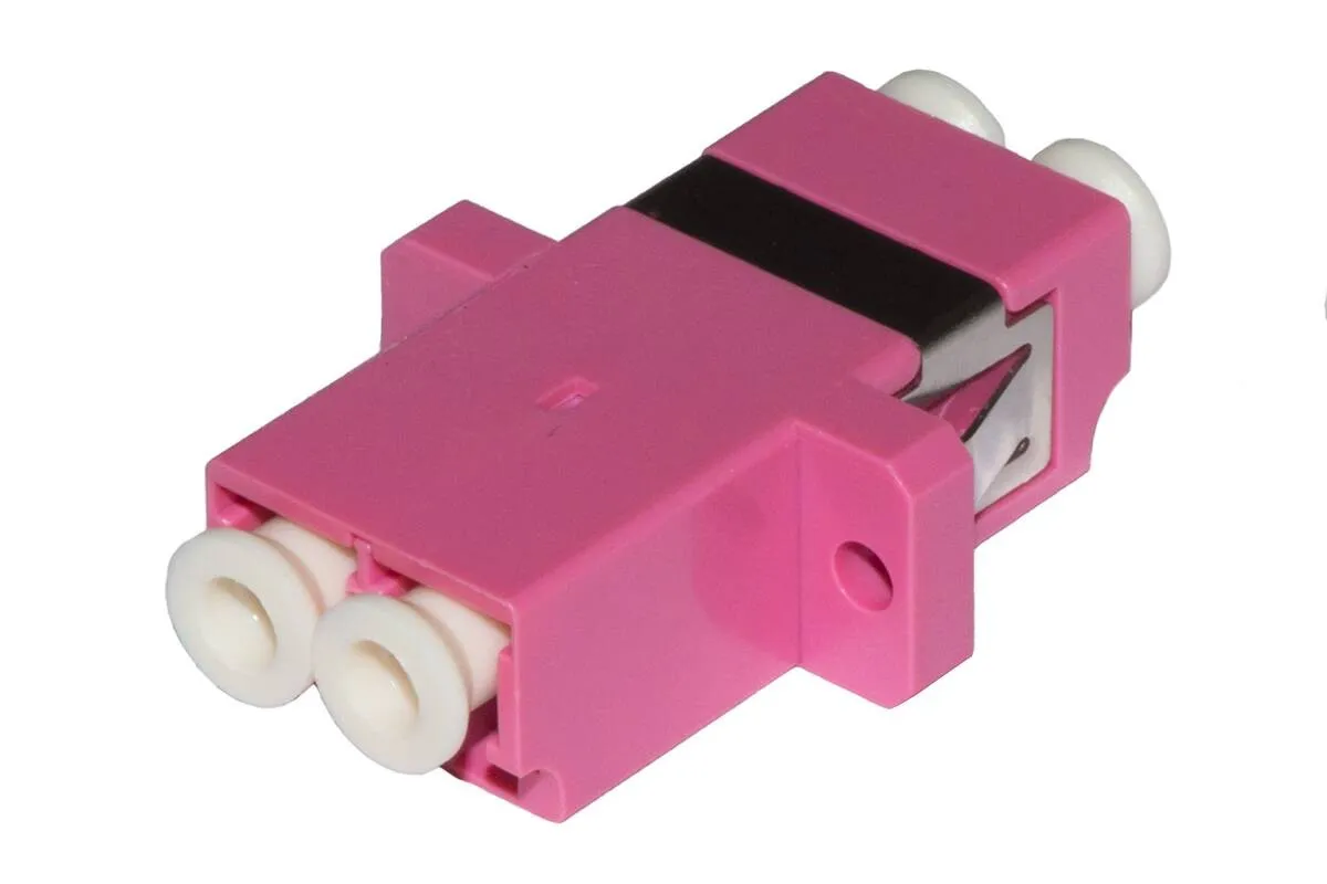 Confezione 12 Adattatori Fibra Ottica Lc/Lc Multimode Duplex Om4 - immagine 1