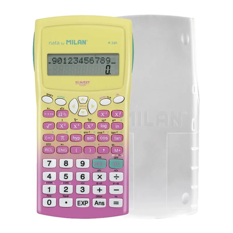 Milan 159110SNPBL calcolatrice Desktop Calcolatrice di base Rosa Giallo - immagine 1