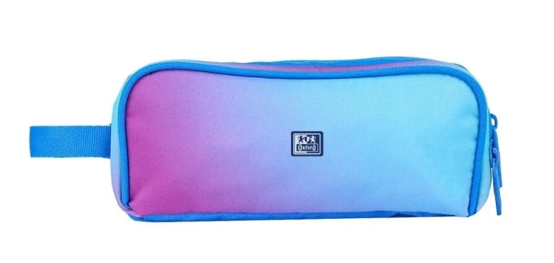 Astuccio Oxford Gradient - 3 cerniere - Maniglia laterale - Realizzato con materiale riciclato - Blu mistico - immagine 1