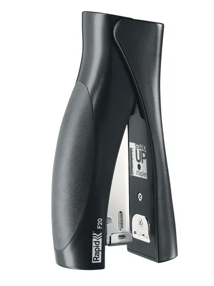 Cucitrice verticale Rapid Ultimate F20 - Fino a 20 fogli - Per punti 24/6 e 26/6 - Pinzatura chiusa e con spilli - Colore nero - immagine 1