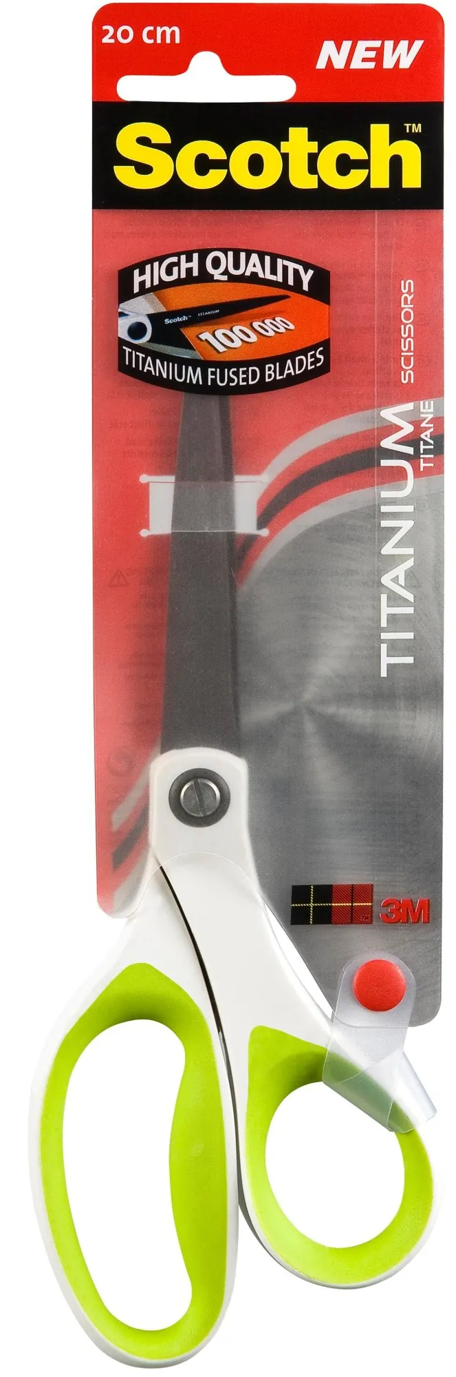Scotch SCTI20 forbici da cancelleria Forbici da ufficio Taglio a zig zag Nero Verde Titanio - immagine 1