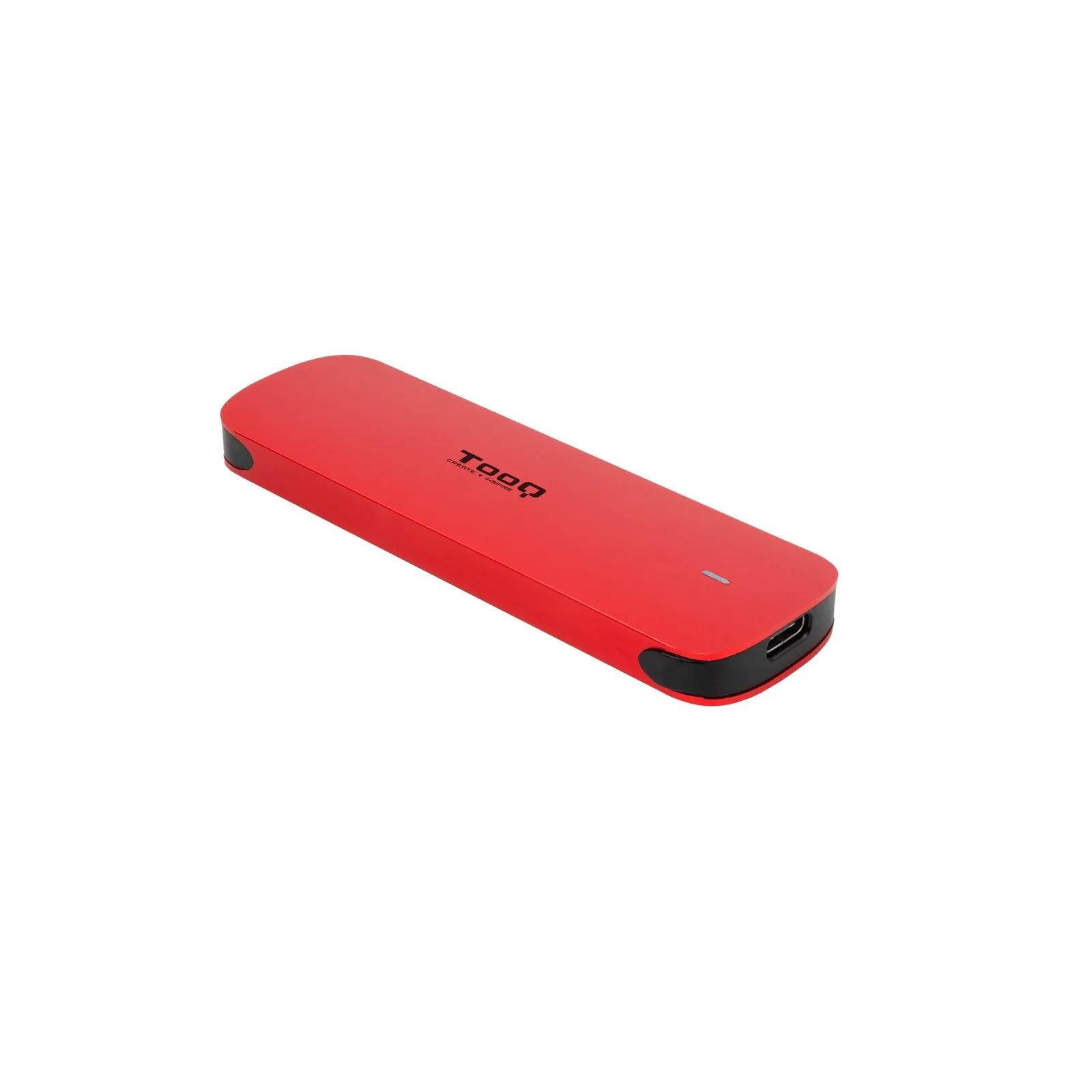 TooQ TQE-2201R contenitore di unità di archiviazione Box esterno SSD Rosso M.2 - immagine 1