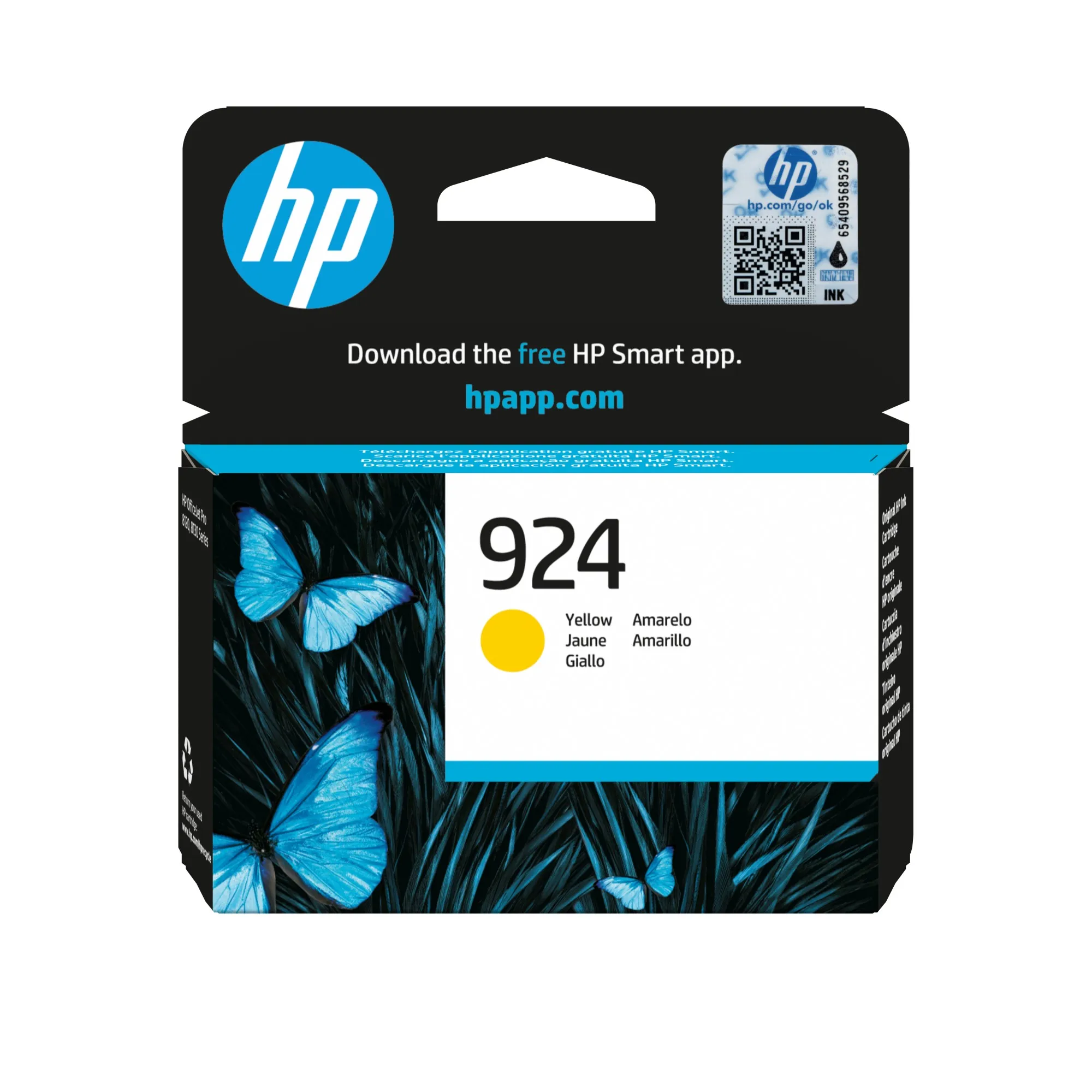 ORIGINALE HP Cartuccia d'inchiostro giallo 4K0U5NE 924 400 pagine Cartuccia di inchiostro giallo originale HP 924 - immagine 1