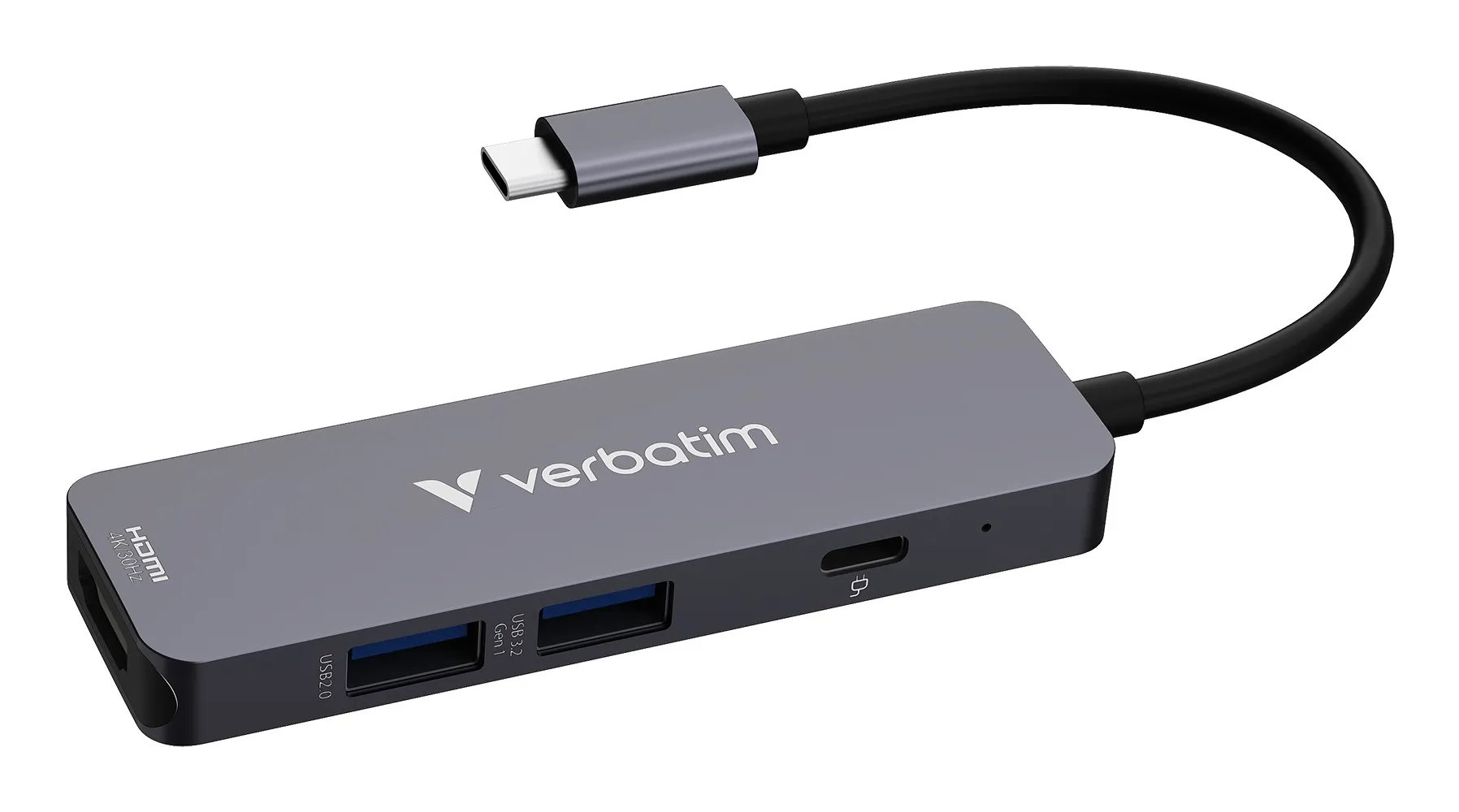 Verbatim 32155 hub di interfaccia USB 3.2 Gen 1 (3.1 Gen 1) Type-C 5000 Mbit/s Grigio - immagine 1