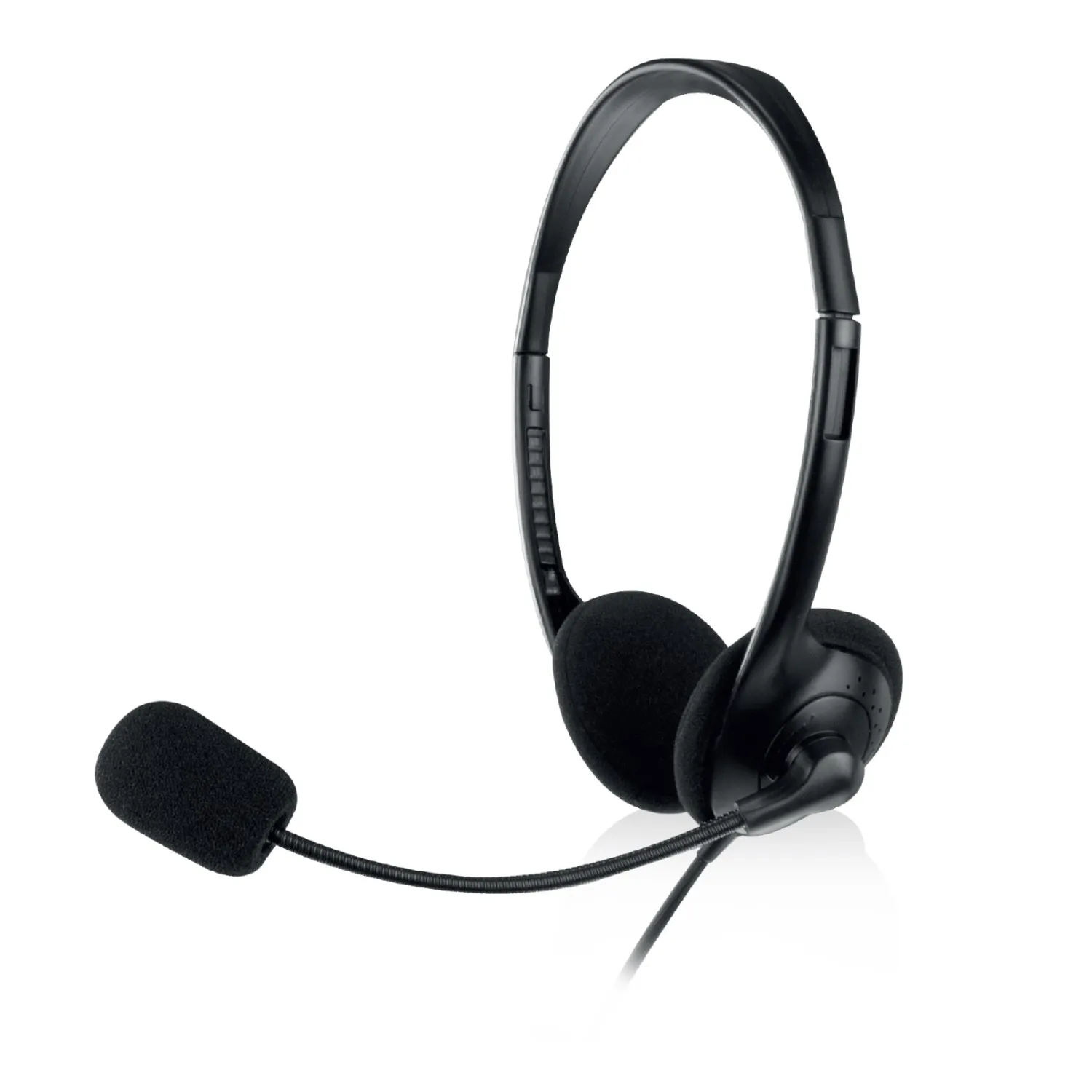 Ewent EW3568 cuffia e auricolare Cablato A Padiglione Musica e Chiamate USB tipo A Nero - immagine 1