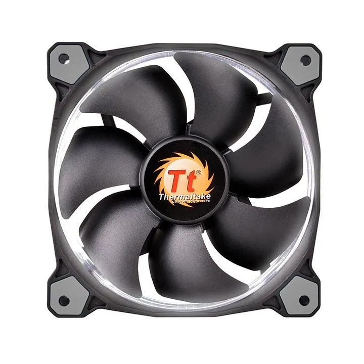 Ventola Case Thermaltake Riing 12 LED Bianco - Confezione 3 pezzi - immagine 1