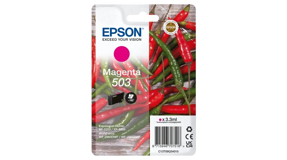 Originale Epson 503 cartuccia magenta - C13T09Q34010 - immagine 1